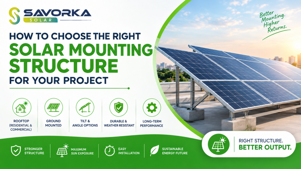 How to Choose the Right Solar Mounting Structure for Your Project