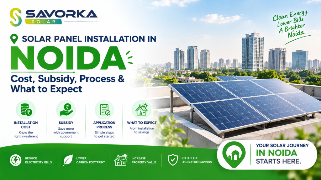 Solar Panel Installation in Noida: Cost, Subsidy, Process & What to Expect